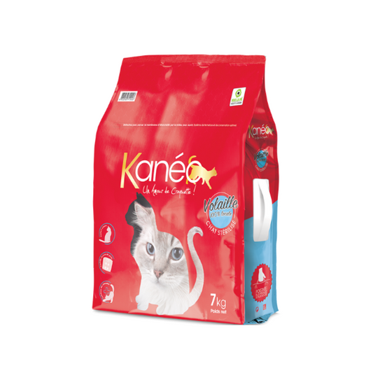 Kaneo Croquettes Pour Chats Stérilisés Au Volailles 7 KG